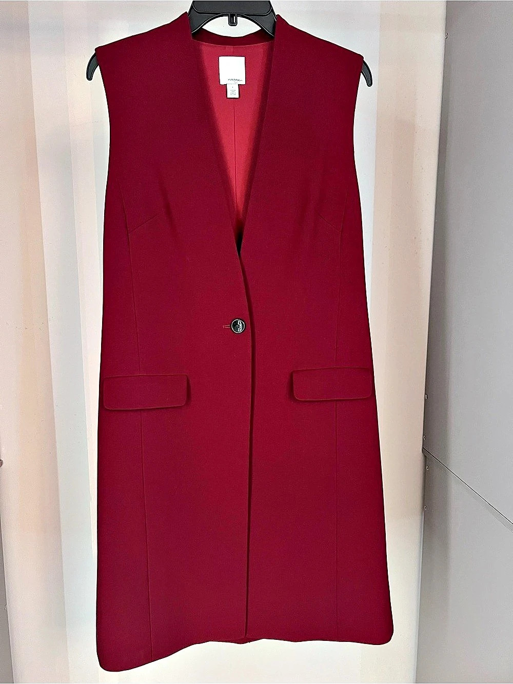 Halogen Longline Vest in Red Size Small Like New